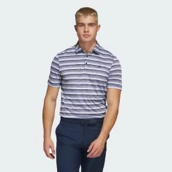 Adidas Golf 2-Colour Stripe Shirt Collegiate Navy/White