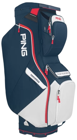 Ping Traverse 214 Cart Bag Navy/White/Red