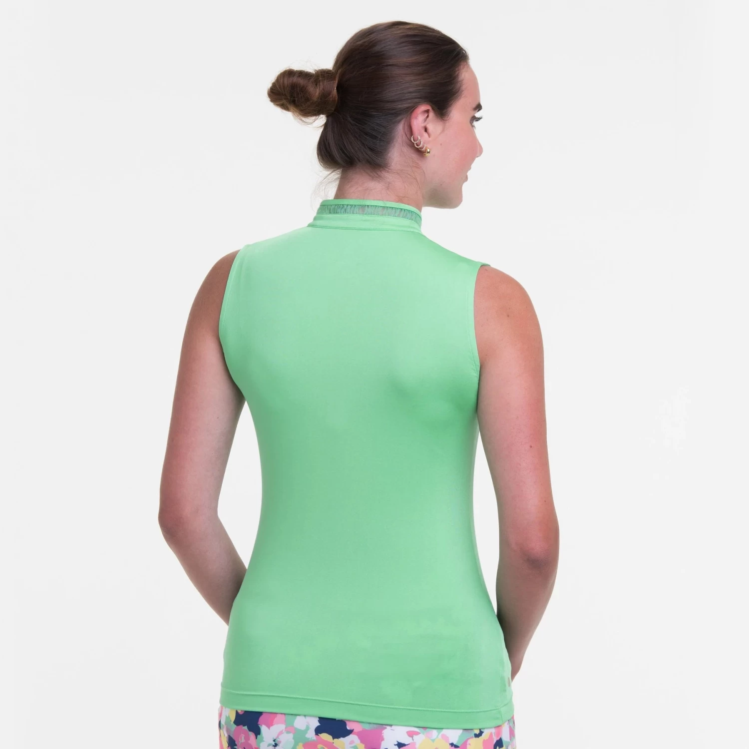 EPNY Ladies Sleeveless Mandarin Collar Polo Shirt Complemint - Image 3