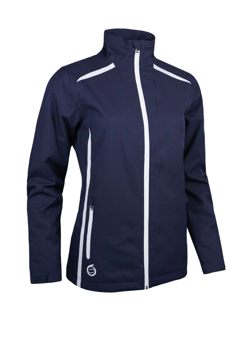 Sunderland Killy Ladies Waterproof Jacket NAVY - White SUNLR49 Lifetime Waterproof Guarantee