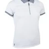 Glenmuir Ladies Nadia Polo Shirt White - Navy