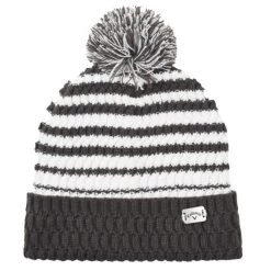 Callaway Pom Pom Beanie Charcoal/White