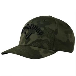 Callaway Gents Camo Snapback Cap Green