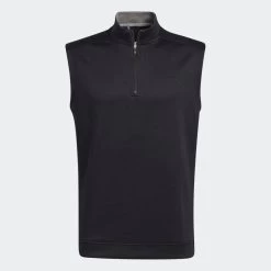Adidas Gents ¼ Zip Vest Black