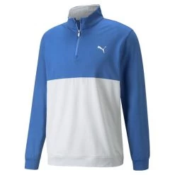 Puma Gents Gamer Colorblock ¼ Zip Bright Cobalt - High Rise