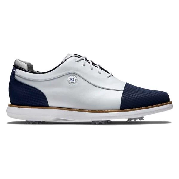 FootJoy Ladies FJ Traditions Shoes White - Navy