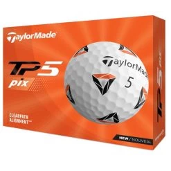 TaylorMade TP5 Pix 2.0 Golf Balls Dozen White (2 Dozen €90)