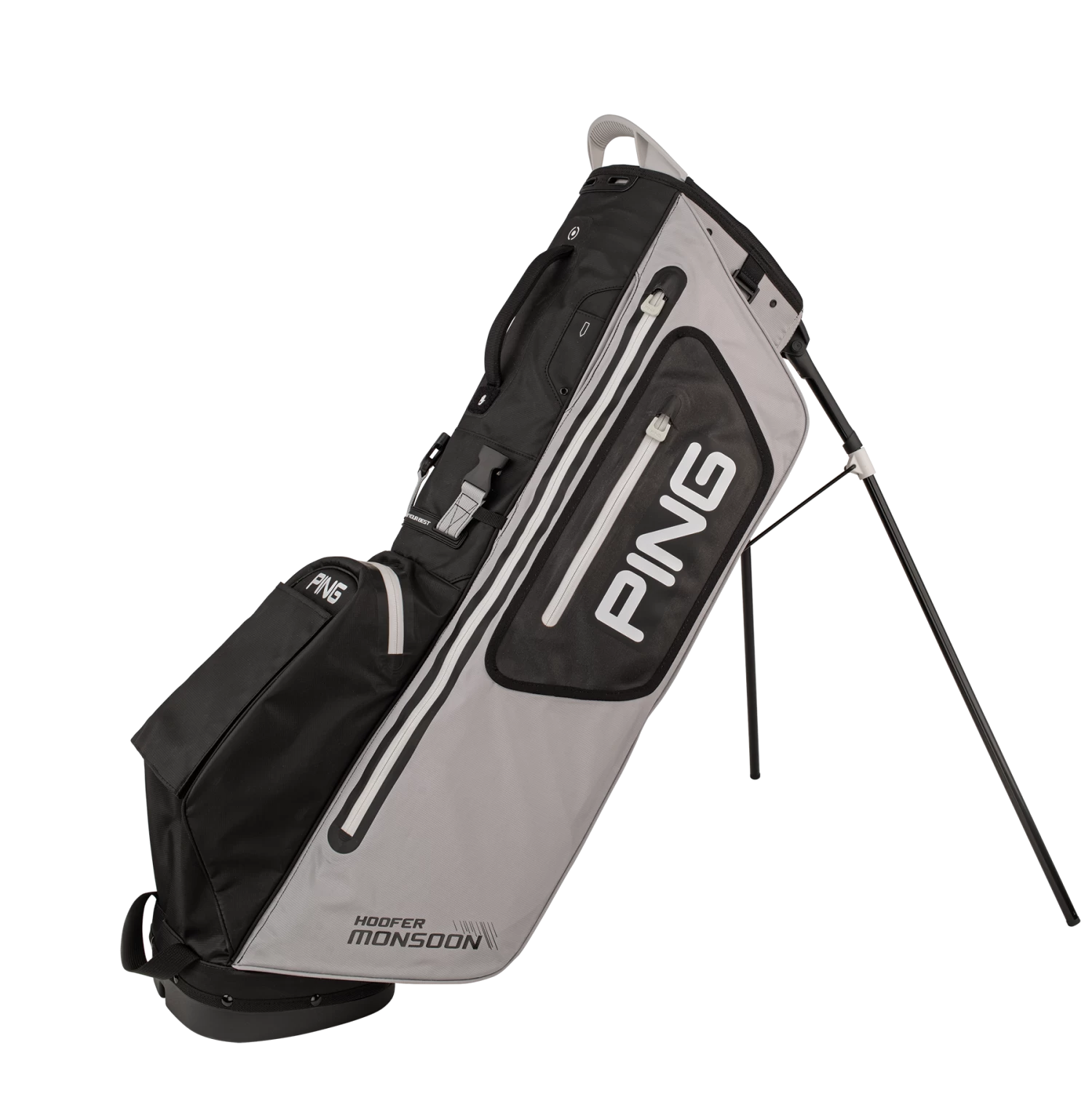 Ping Hoofer Monsoon 201 Carry Bag Light Grey Black White