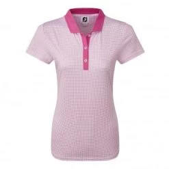 Footjoy Ladies MicroDot Golf Polo Shirt - Pink