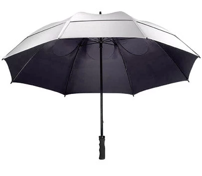 GustBuster 62″ Golf Umbrella Black - Image 2